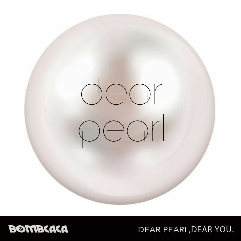 BOMBCACA 美丽大珍珠 光泽感敲好的圆润经典大珍珠舒适无痛耳夹