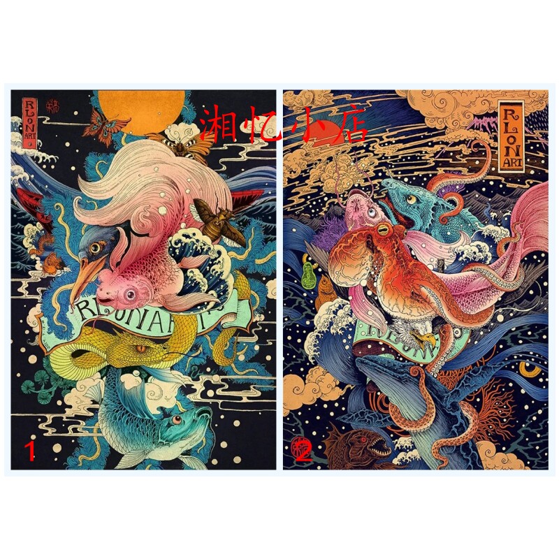 新款印花十字绣套件客厅日式正品