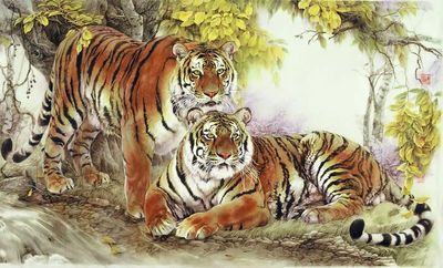 印花客厅大幅纯棉绣线十字绣DMC