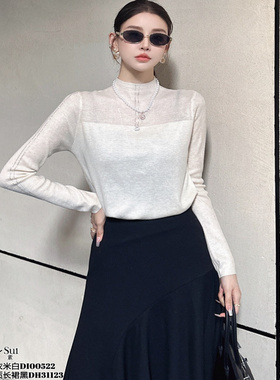 DI-SUI迪素欧货2025秋冬新品女装00522烫钻绵羊毛修身精致显瘦小