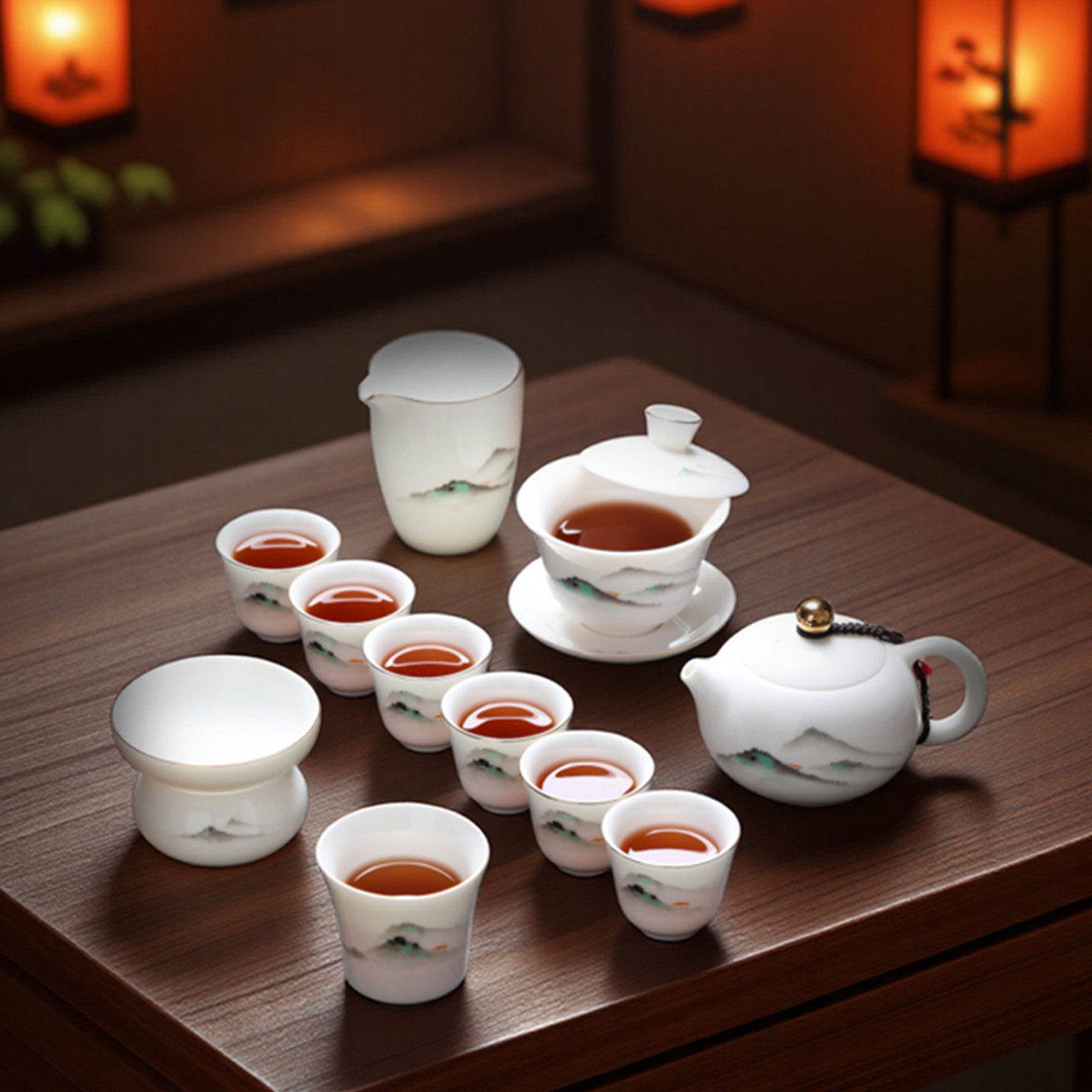 茶具用品大全泡茶壶茶杯陶瓷羊脂玉璞玉陶瓷白家用2026新款功夫喝