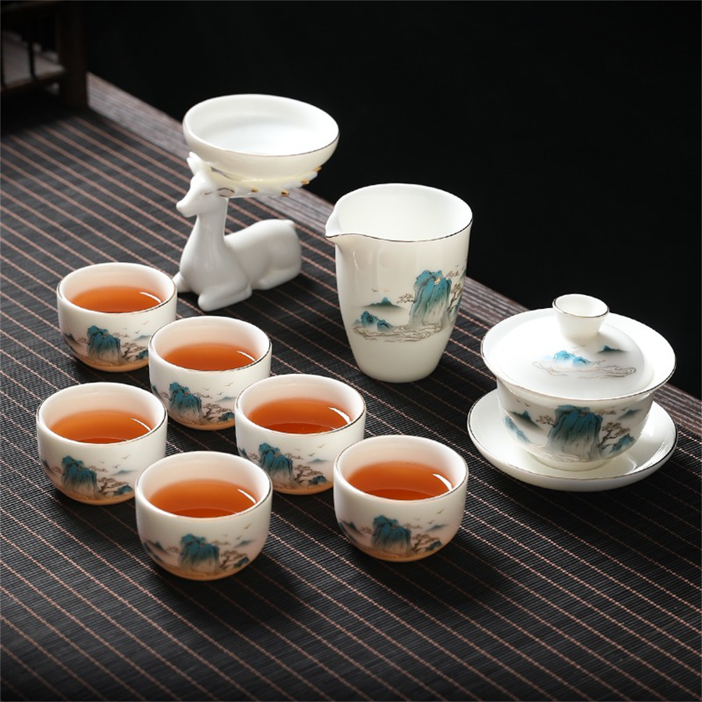 茶具套装高档轻奢通透不吃茶渍