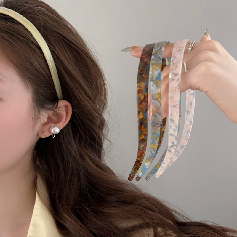 不夹耳骨眼镜醋酸头箍高级感发箍女2025新款夏季气质头箍防滑头饰