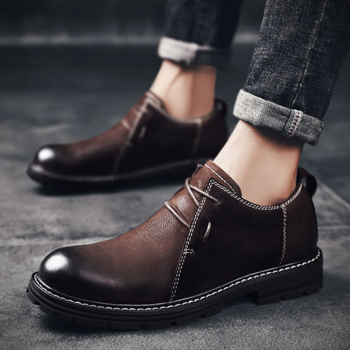 大码潮流英伦休闲皮鞋