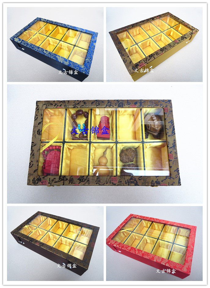 包邮锦盒麻核桃佛牌葫芦礼品包装