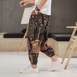 常年款现货款春夏季风棉麻九分宽松大码休闲裤B370-K206P40，男装休闲裤，电商B370-A