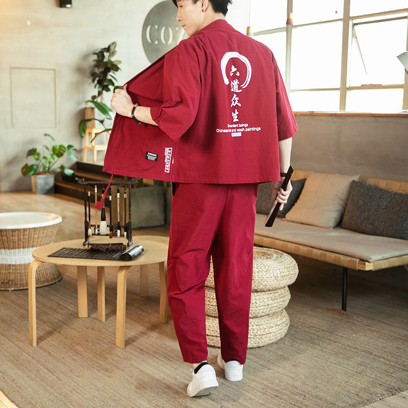 常年款春夏季风日系印花T恤大码宽松上衣套装B370-TZ30P60,男装T恤,电商B370-A