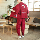 常年款春夏季风日系印花T恤大码宽松上衣套装B370-TZ30P60，男装休闲套装，电商B370-A