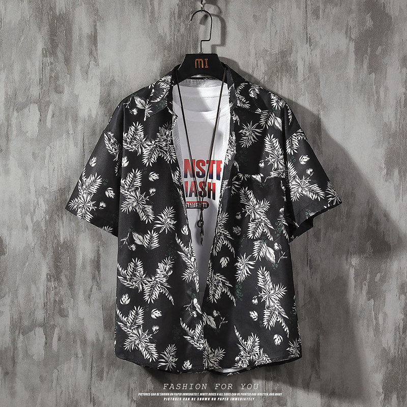 常年款春夏季风日系港风染色上衣宽松大码衬衫B370-CS10P35，男装衬衫，电商B370-A