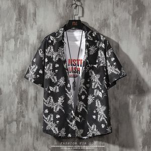 常年款春夏季风日系港风染色上衣宽松大码衬衫B370-CS10P35,男装衬衫,电商B370-A