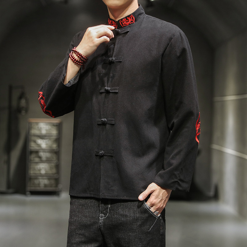 常年款现货春夏风刺绣龙夹克大码上衣外套B370-JK208P60,男装夹克,电商B370-A