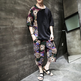 常年款现货春夏季风拼接套装短袖沙滩裤短裤B370-TZ11P60，男装牛仔裤，电商B370-A