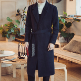 常年款秋冬季风刺绣毛呢大衣大码上衣外套B370-M905P135，男装毛呢大衣，电商B370-A