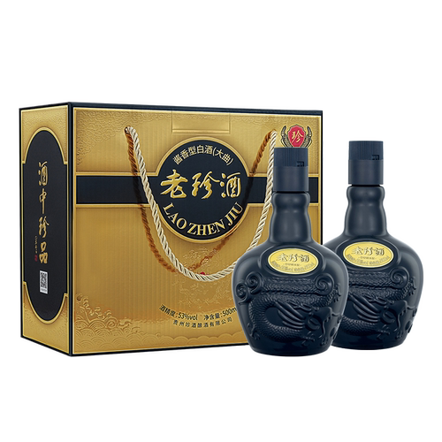 【热销礼盒】贵州珍酒老珍酒礼盒53度500ml*2酱香型白酒纯粮送礼
