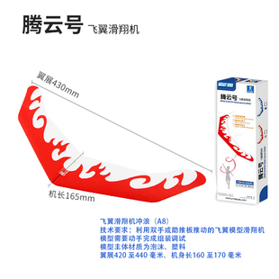 腾云号 飞翼滑翔机悬浮冲浪A8飞向北京飞向太空中小学航模竞赛用