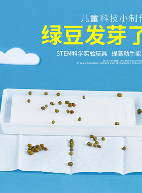 小学科学课教具教科书同步学具科技小制作发明生物实验绿豆发芽了