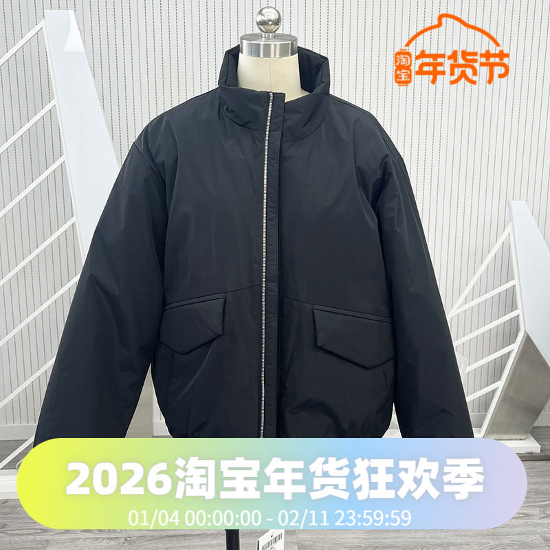 波司登秋冬立领时尚鹅绒短款工装飞行员夹克外套羽绒服
