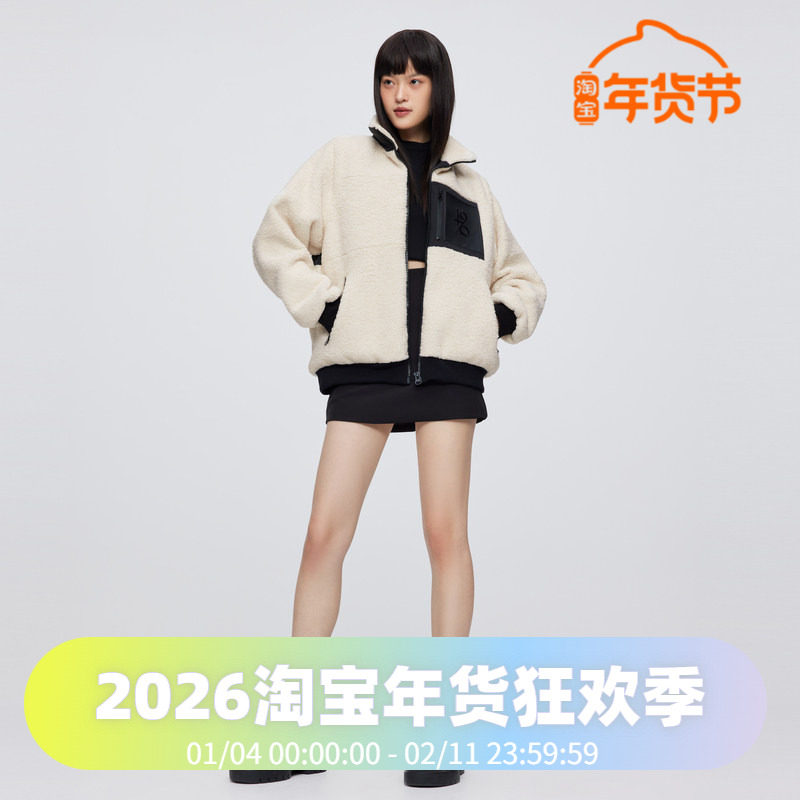 波司登仿羊羔绒羽绒服男女同款情侣鹅绒外套年轻时尚女短款