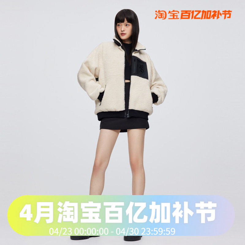 波司登仿羊羔绒羽绒服男女同款情侣鹅绒外套年轻时尚女短款