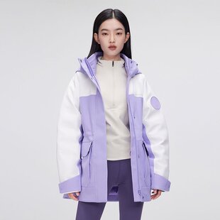 波司登轻量科技极寒收腰连帽鹅绒户外工装女款中长羽绒服