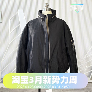 夹克外套羽绒服 男女同款 波司登2024时尚 黑金系列酷飒立领短款