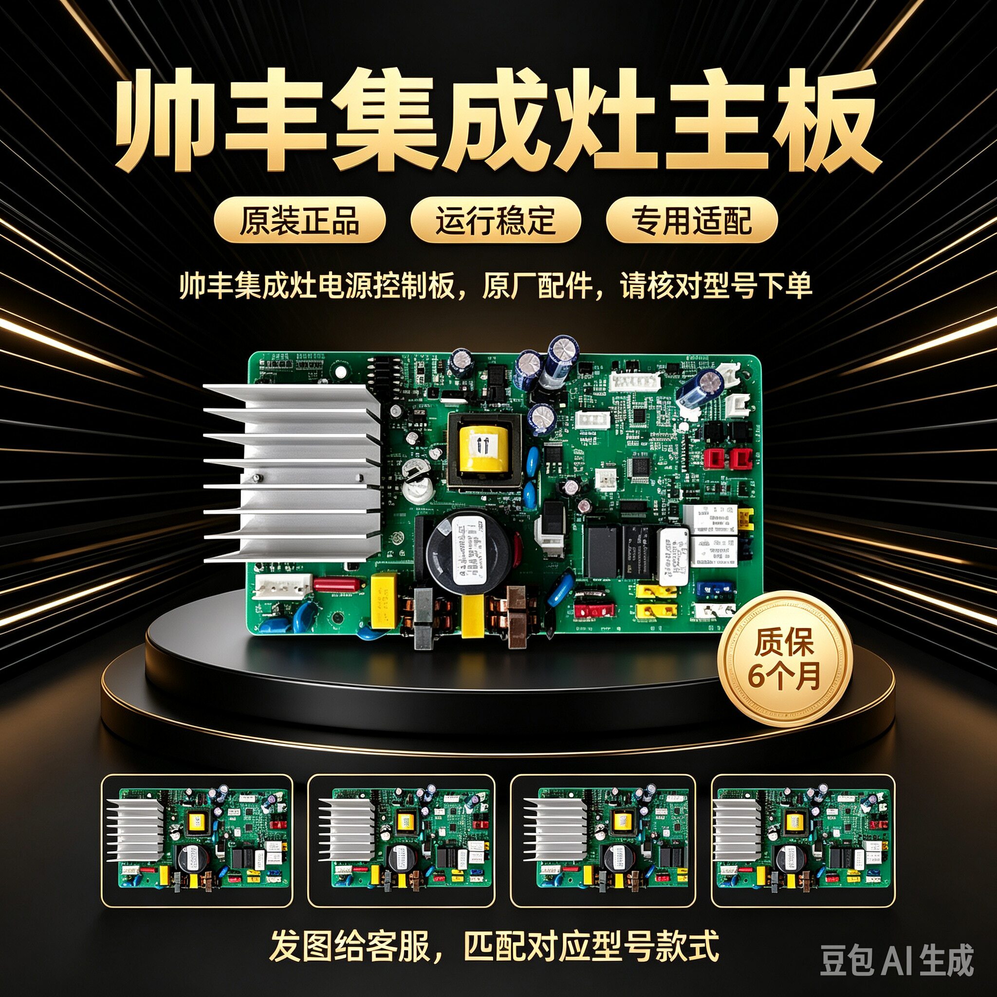 帅丰SFBJ01集成灶配件电路板变频三吉电子主板显示电源板全新通用