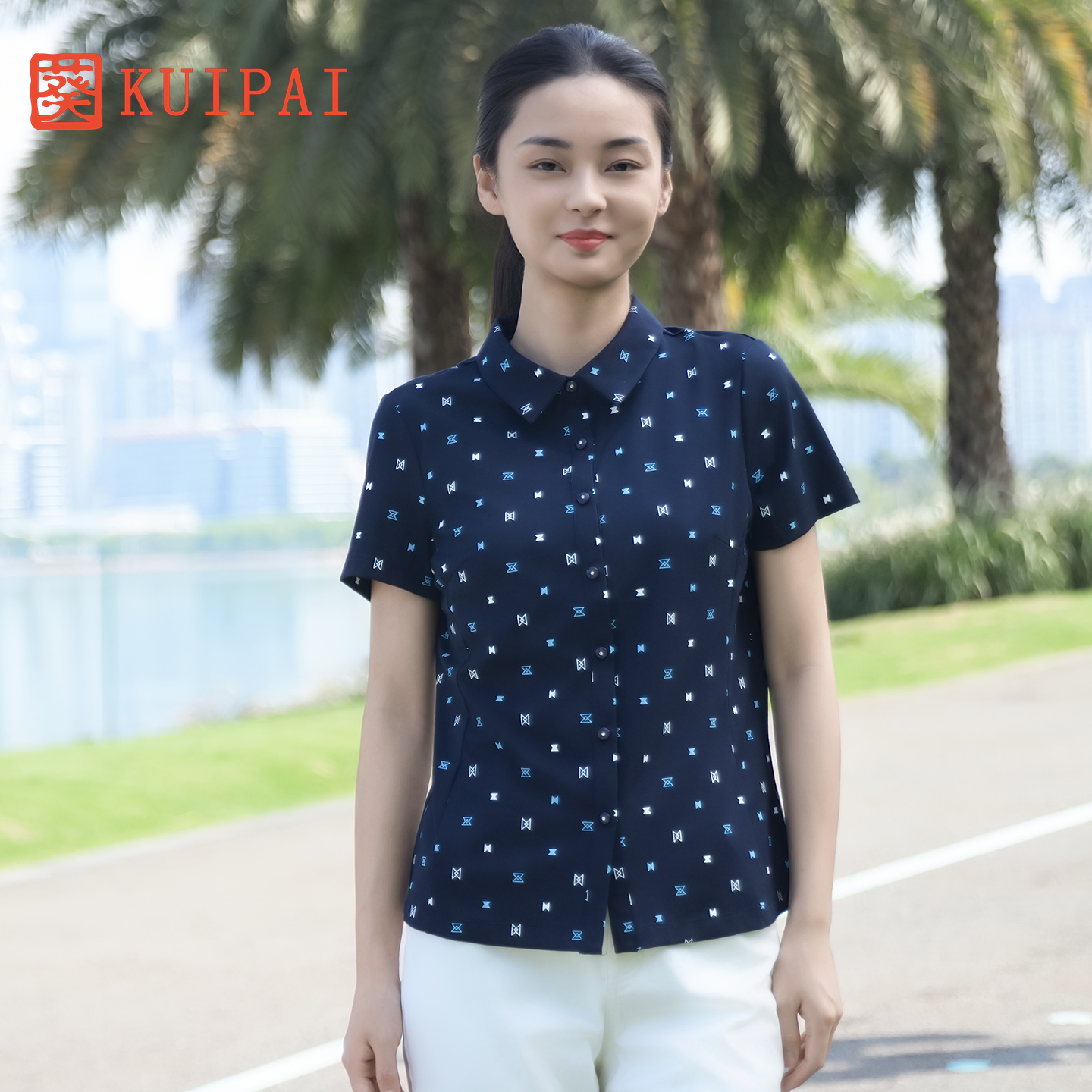 葵妈妈穿精美百搭短袖T恤