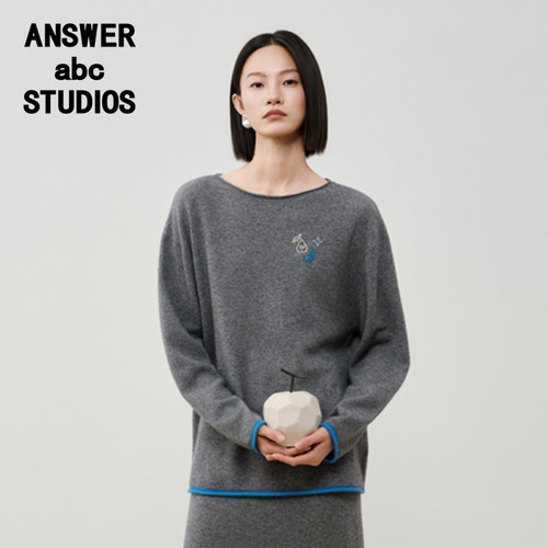 answer毛织套头绵羊毛100%宽松版