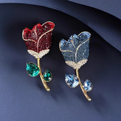 奥特莱斯品牌折扣店撤柜清仓捡漏轻奢金枝玫瑰胸针outlets女配饰