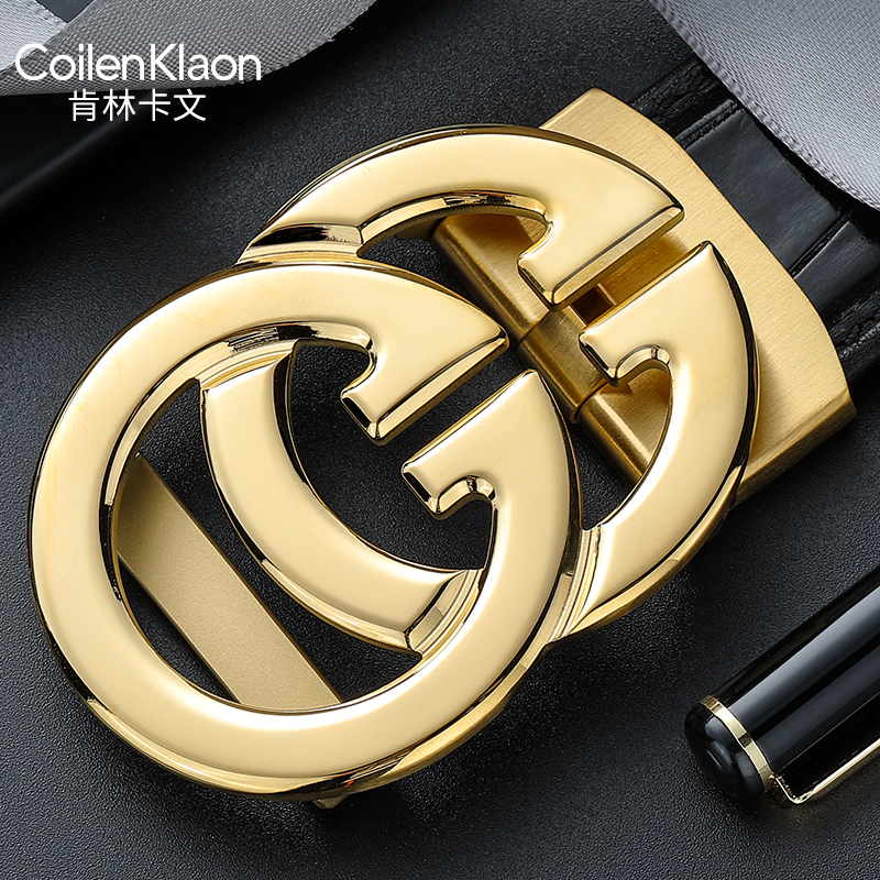 CoilenKlaon男士鳄鱼皮时尚皮带