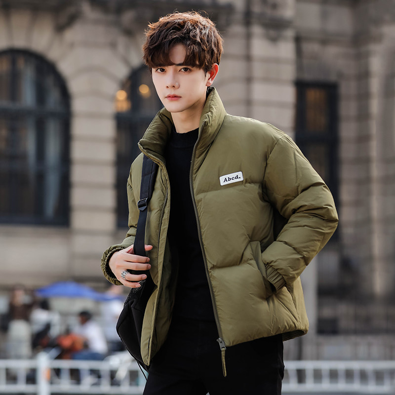 轻薄羽绒服男冬季2025新款衣服短款潮流百搭青年保暖面包服男外套
