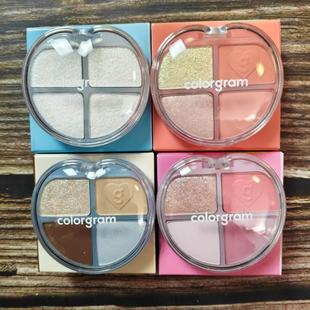 韩国colorgram四色眼影盘高光哑光提亮眼影细闪四色眼影盘4g