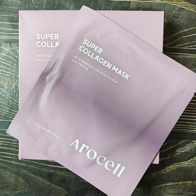 韩国AROCELL/阿洛思尔胶原蛋白能力面膜保湿淡化细wen收缩毛孔