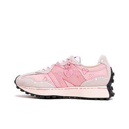 【定制球鞋】New Balance 327 MS327FE (TeamThree-粉玫瑰粉白)