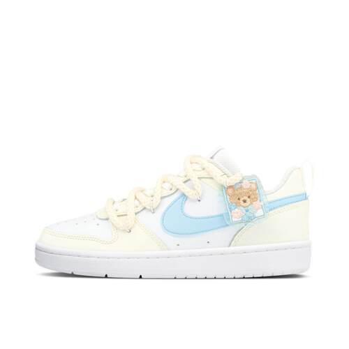 【定制球鞋】Nike Court Borough BQ5448-100 (Team321-小熊蛋挞)