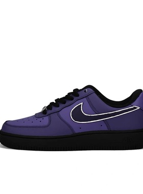 【定制球鞋】Nike Air Force 1 紫龙虾 复古简约 紫色 DD8959-001