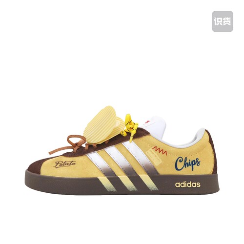 定制款 adidas neo Vl Court 德训鞋 板鞋（TEAM17-薯片鞋）