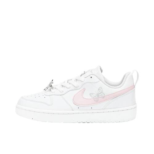 【定制球鞋】Nike Court Borough (Team14-BQ粉银蝴蝶S-Box)