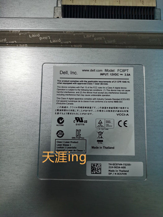 戴尔/DELL M1000E FC 8pt 8/4 Gbps光纤交换机16口 8GB C57VM