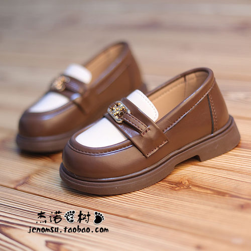 女童乐福鞋一脚蹬23-35码皮鞋