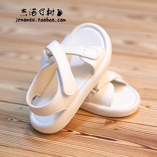 女童凉鞋夏款2025新款中大童露趾沙滩鞋黑色男童百搭编织罗马凉鞋