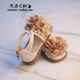 潮时尚 韩版 宝宝胖脚舒服花朵罗马短靴子 夏中小童2026新款 女童凉鞋