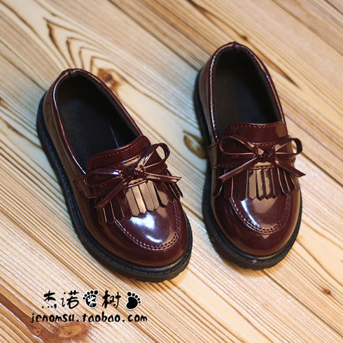 软底中小童流苏豆豆鞋
