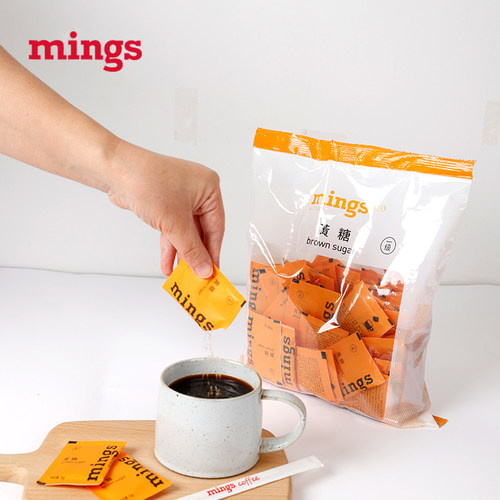 Mings铭氏方形黄糖包5g*100包