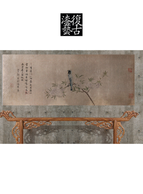 兰氏艺术客厅装饰画银箔画仿古