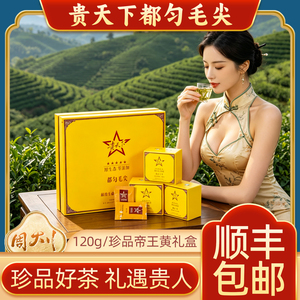 正品贵天下都匀毛尖2026明前炒青绿茶高端礼盒送长辈120g顺丰包邮