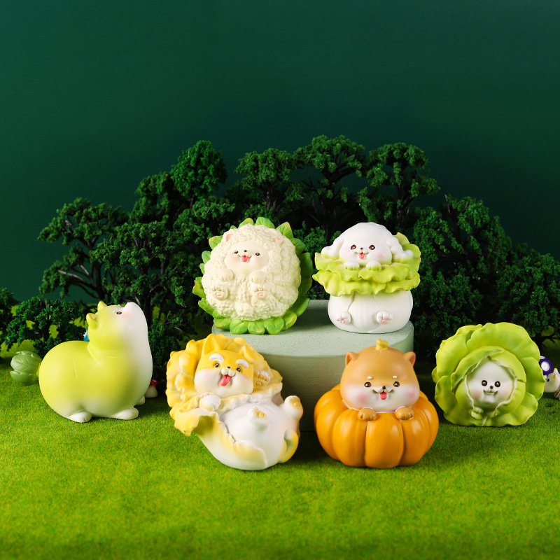 菜狗的世界盲盒手办潮玩卡通动物可爱蔬菜狗桌面摆件圣诞新年礼物