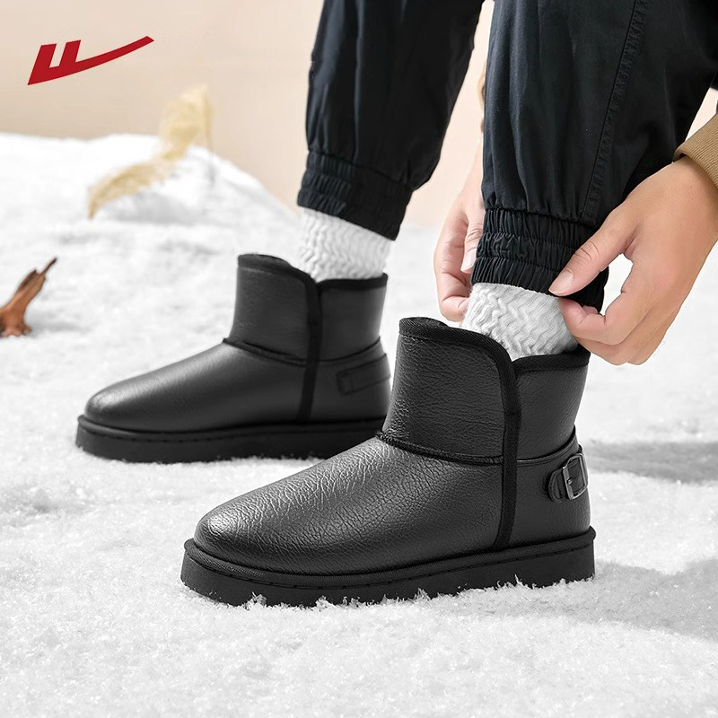 回力雪地靴冬季加绒加厚保暖棉鞋