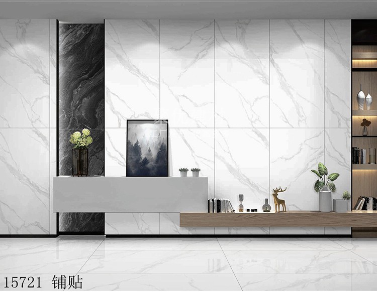 广东瓷砖750x1500通体大理石客厅大板防滑地砖卡塔金背景墙地板砖