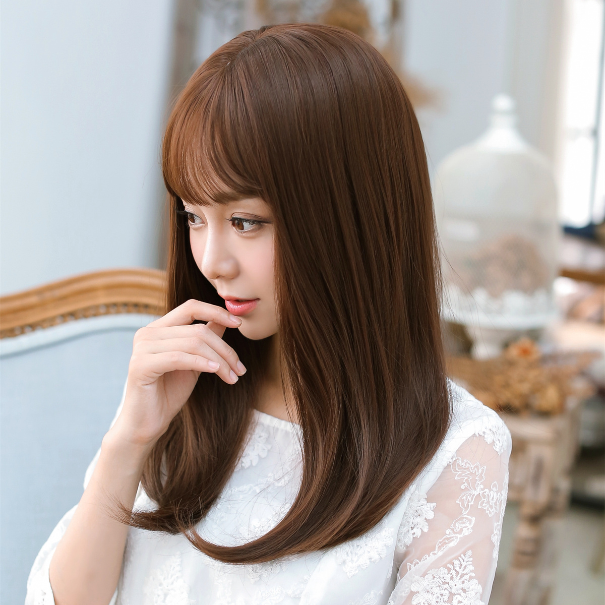 Perruque Long cheveux raides - Ref 2613444 Image 3